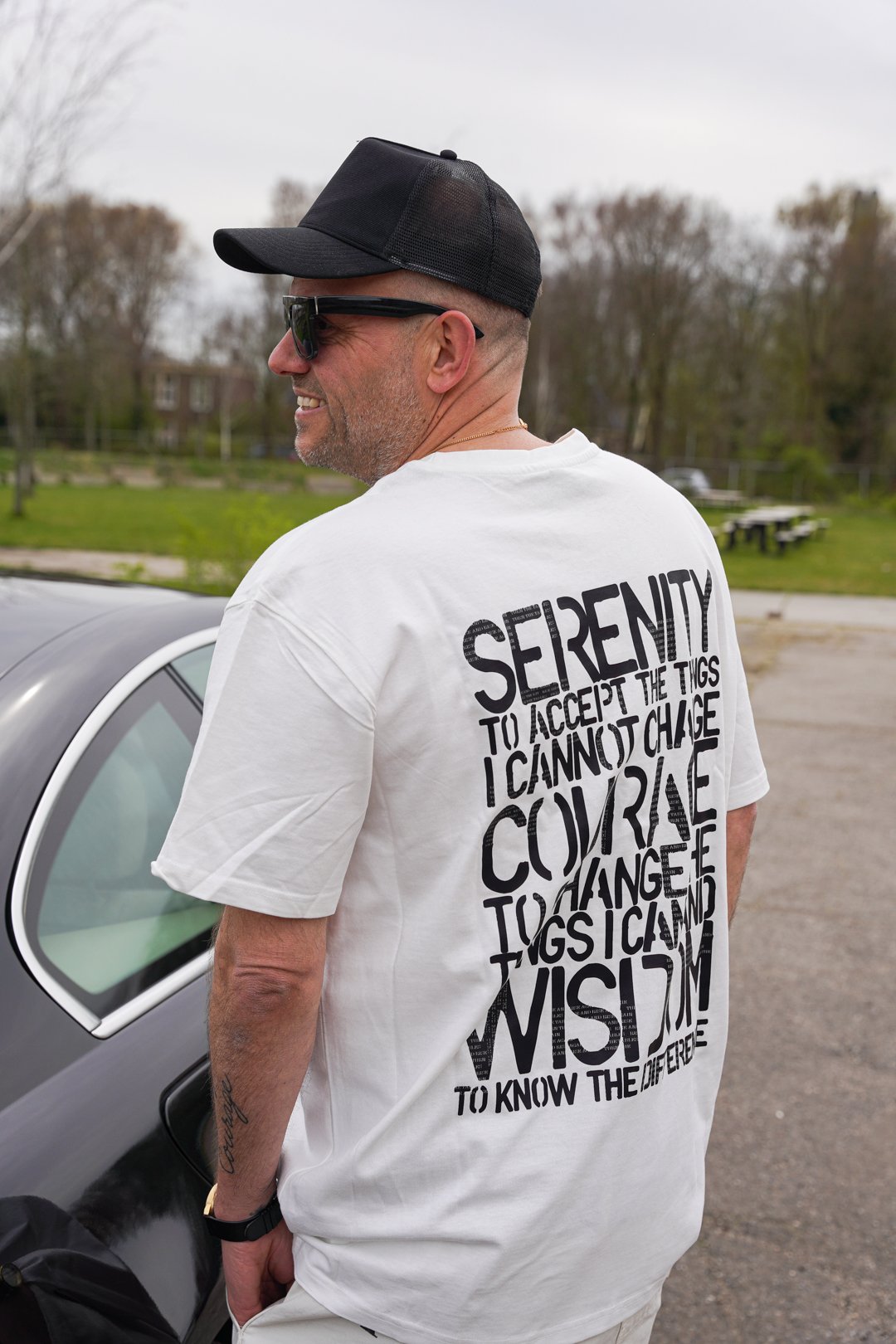 BILLY THE KIT - T-shirt White Oversized - Serenity, Courage, Wisdom ...